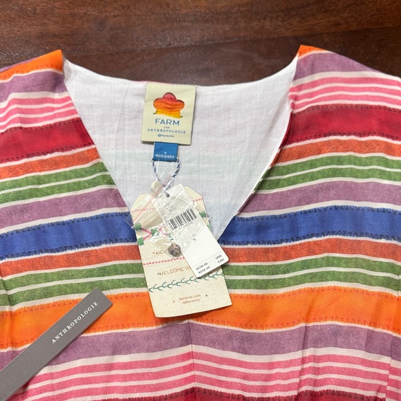 Anthropologie Farm Rio Luana Rainbow Maxi Dress - Picture 8 of 12